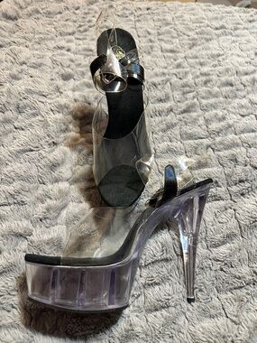 Pleaser Clear Platform High Heel
